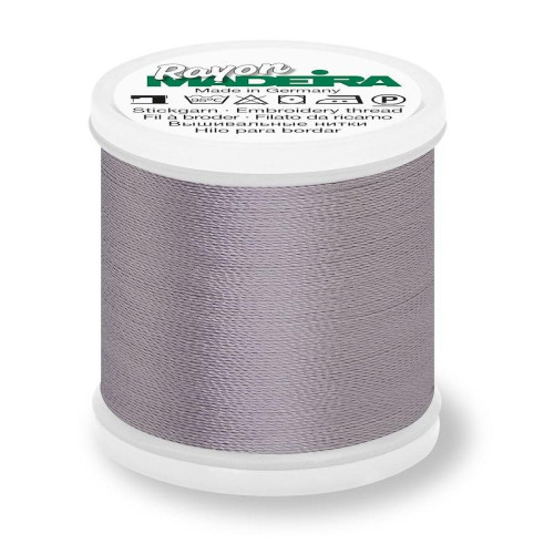 Madeira Rayon 40 machine embroidery thread 1000m spools 1040 steel grey